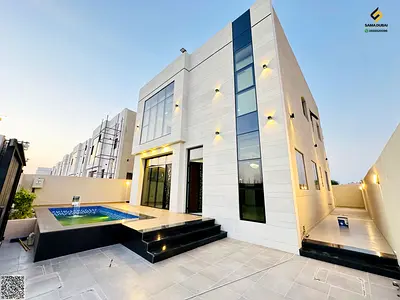 فيلا مودرن مع مسبح تصميم حديث مميز وتشطيب راقي للبيع