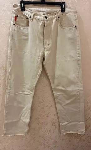 Beige classic men’s jeans