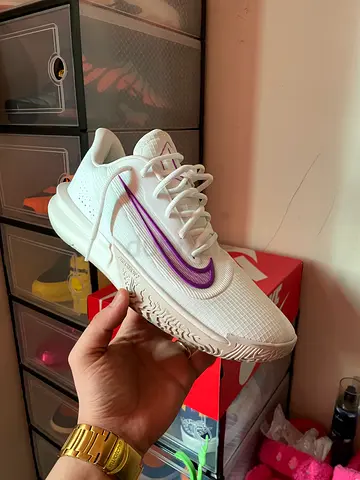 Original Nike Zoom Low-Top White/Purple Sneakers - Men's (Used)