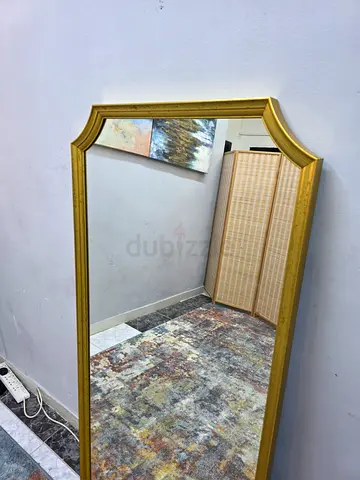 Elegant Gold Framed Arch Wall Mirror