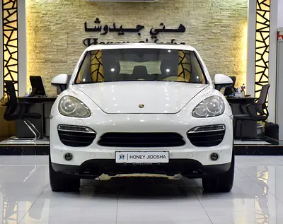 EXCELLENT DEAL for our Porsche Cayenne S ( 2014 Model ) in White Color GCC Specs
