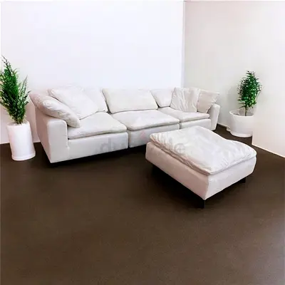 4__ piece's Marina Home feather 🪶 filled L Shape Sofa