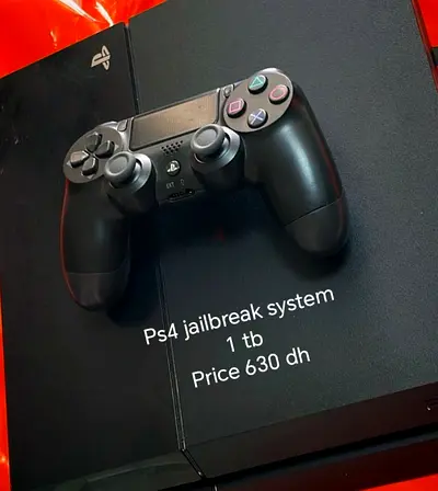 PS4 1TB (jailbroken) with DualShock 4 - 630 AED