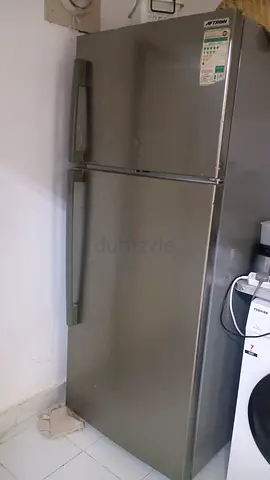 Aftron Double Door Refrigerator Silver
