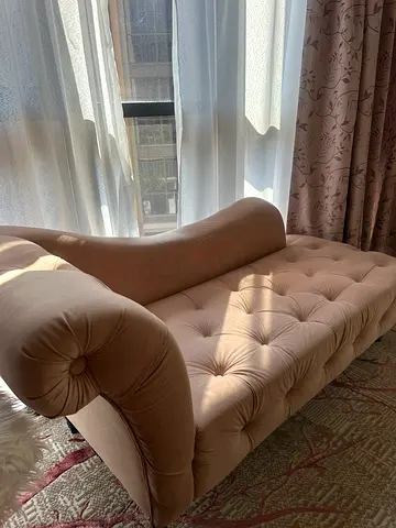 Pretty blush pink sofa