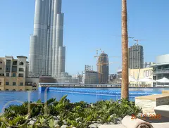Full Fountain and Full Burj Khalifa view -Furnished