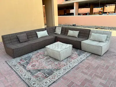 Premium Quality Huzaifa Corner Sofa with _ footstool Perfect Condition
