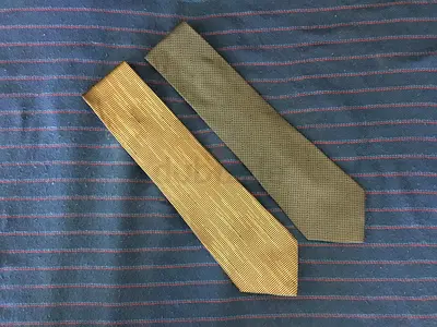 2 Original DKNY by DONNA KARAN Classic Silk Ties