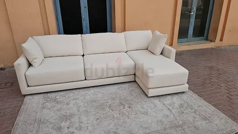 Top ____ Quality Crate&Barrel L Shape Sofa Beige