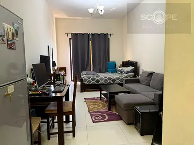 Furnished Studio | Elite Sports Residence 6 | Balcony & Community View