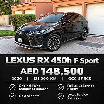 Lexus RX450h V6, Al-Futtaim Service History, GCC Specs, Original Paint, Perfect Condition, 3 Keys
