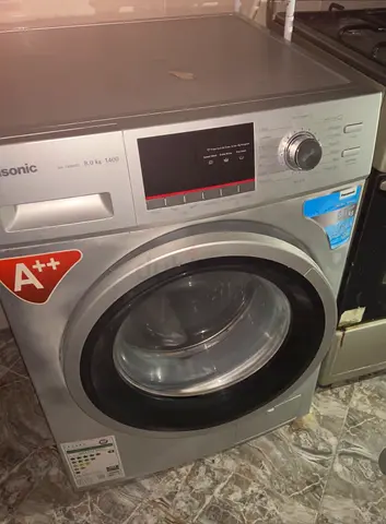 Panasonic Front Load Washing Machine 8kg - Silver, Good Condition