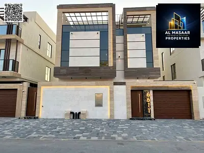 فيلا ممتازه بالحليو2 عجمان طابقين وروف ومسبح خاص السعر شامل الكهرباء والمياة