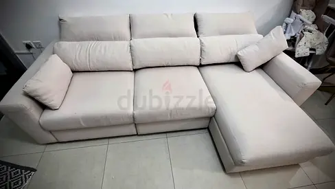 IKEA Esklstuna L shape Sofa Bed Beige