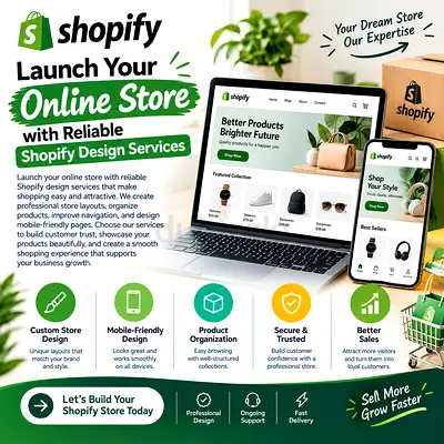 Professional Design Services Launch Your Online Store with Reliable