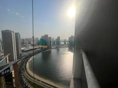 باركينج جيم مسبح|غرفتين ماستر| خزائن|بلكونة|صف اول كورنيش الخان|غرفةخادمة4 دفعات