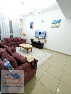 Now available for monthly rent: a 3-bedroom apartment with a living room in the Al Khan area of ​