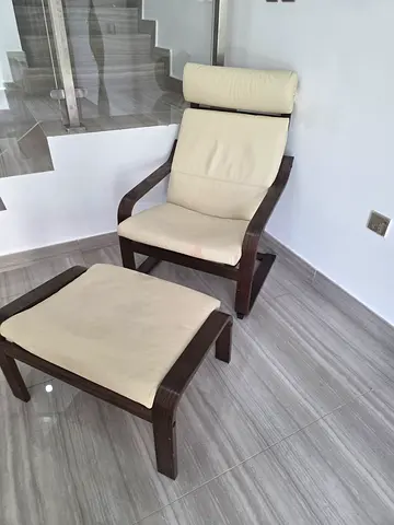 IKEA Poäng Armchair and Footstool