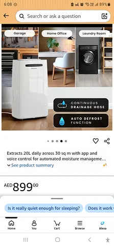Portable 20L Daily Dehumidifier with Continuous Drainage & Auto Defrost