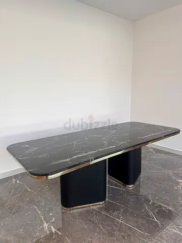 Marble Top Dining Table Zanzibar Black