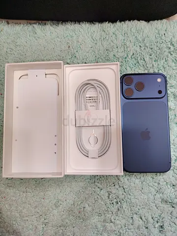 iPhone 17 Pro Max (Blue) 512 GB Physical sim slot Box and Charger - Good Condition used only once