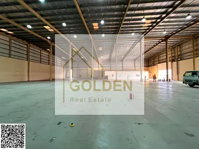 AED 30 per sq. ft. - Industrial Warehouse with Epoxy Flooring - Spacious Area