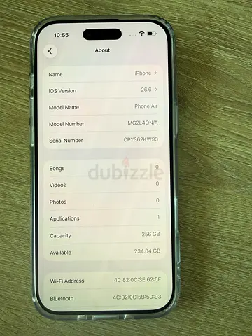 iPhone 17 Air 256Gb Black