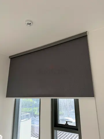 Grey Roller Fabric Window Blind - Good Condition