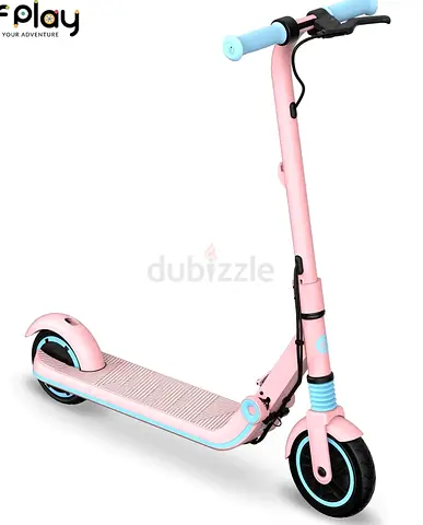 Ninebot brand Foldable Kids Scooter - Pink, Lightweight with Hand Brake