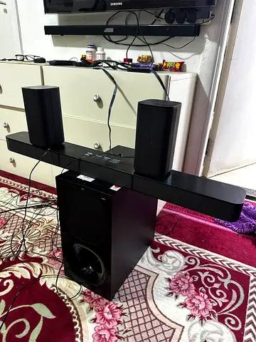 Sony Soundbar with Subwoofer and Rear Speakers