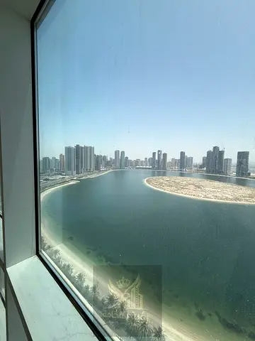 Golden Opportunity for Luxury Living - Largest 3 Bedrooms and Hall with Full Sea View in Sharjah