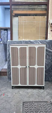 Wooden 2-Door Wardrobe / Storage Cabinet - Good Condition
