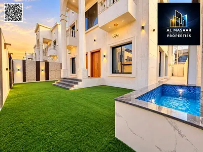 The villa of your dreams in the heart of Ajman, close to amenities; includes electricity, water, and air conditioning—freehold ownership.