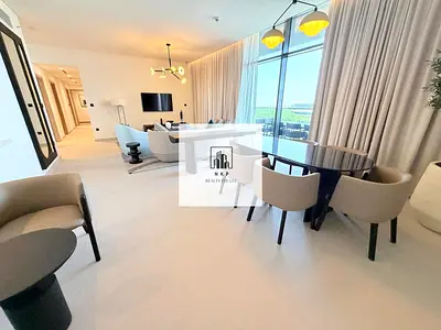 Spacious luxurious lush brand new fully furnished 3bhk apartment with closed kitchen. Maid room with Balconies