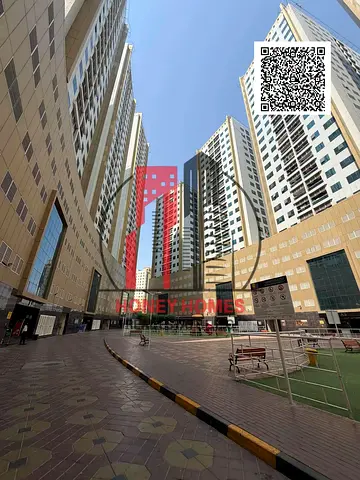 HOT OFFER ON FURNISHED STUDIO AJMAN PEARL TOWERS WITH COVERED PARKING , READY TO MOVE STUDIO WITH THE YEARLY RENTAL 22,000/- WITH 4 CHEQUES
