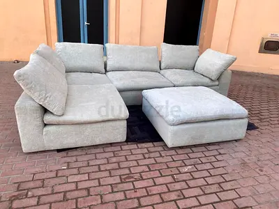 Premium Quality Pan ___ Home pianca feather 🪶 filled Sofa without footstool