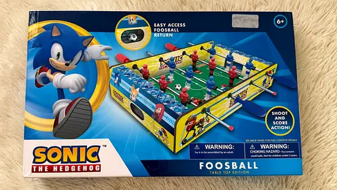 Toy Sonic the Hedgehog Tabletop Foosball Game