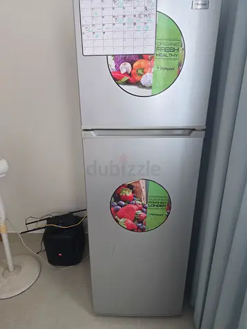 Silver 2-Door Fridge Freezer - Good Condition