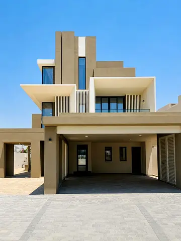 فيلا من 4 غرف نوم | مسبح خاص | تصميم حديث | فلل قرية جبل علي