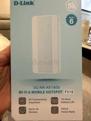 D-Link 5G NR AX1800 Wi‑Fi 6 Mobile Hotspot (Model F518) - New in Box