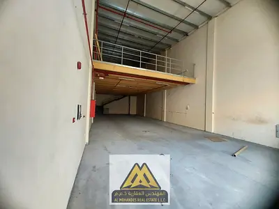 Commercial Warehouse for Rent in Ajman Industrial 2 | 3,600 Sq. Ft. | Mezzanine | Prime Location | Suitable for Storage & Business Activities
