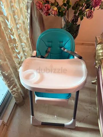 Ikea Antilop-style High Chair with Tray - Teal