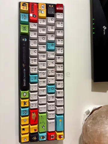 60% Mechanical Keyboard with Custom Spacebar and Colorful Keycaps(Type C Cable)