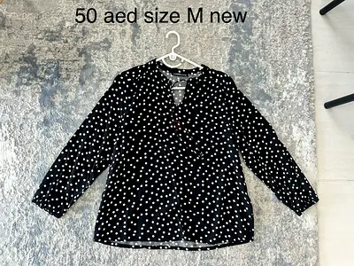 Polka dot blouse size M/L