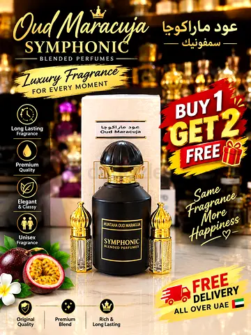 ✨ SPECIAL OFFER: Buy 1 Symphonic Oud Maracuja and Get 2 FREE today! 🛍️
