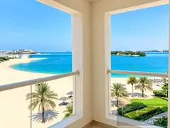 2BR + Maid | Sea Views from Every Room | Private Beach Access