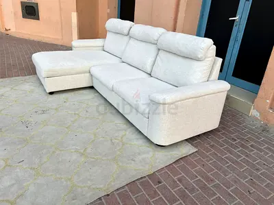 Ikea Lidhult L Shape Sofa Bed with Storage beige