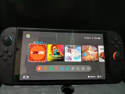 Handheld Android Gaming Console with Controllers - Good Condition