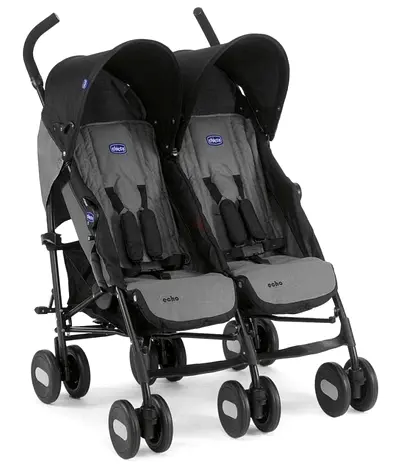 Chicco Echo Twin Double Stroller – Excellent Condition