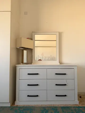 White dresser vanity